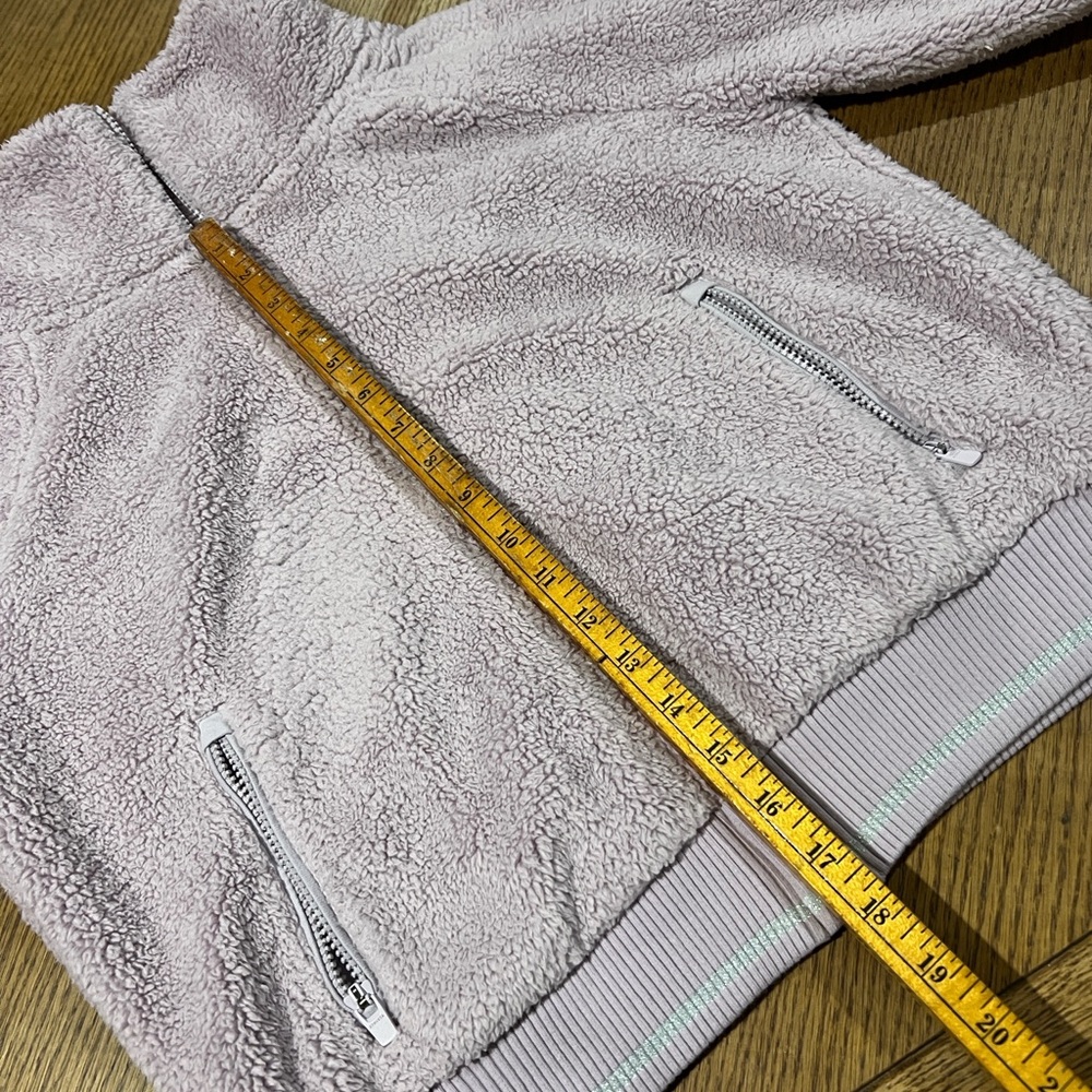 Athleta Cozy Rosey Lavender Sm zip Fleece Jacket and Quilted jogger Pants Set 8 - Picture 13 of 16